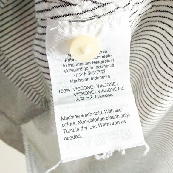 Madewell Central Drapey Stripe Shirt Size S - Picture 7 of 7